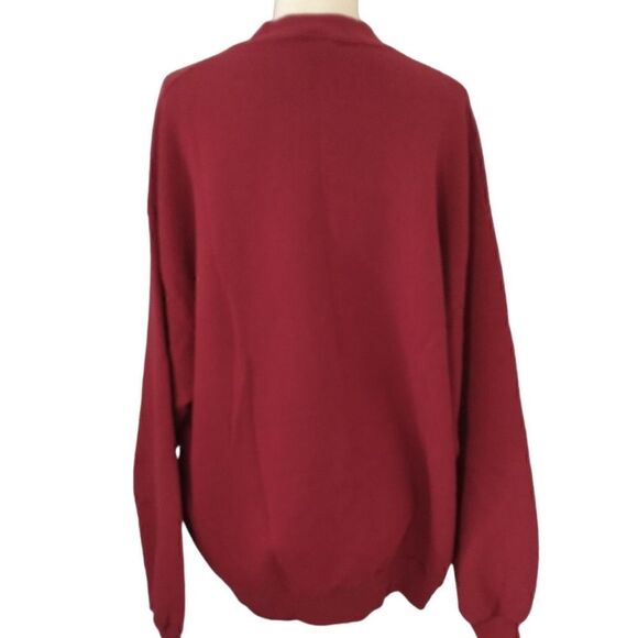 Vintage 90s Jerzees Blank Sweatshirt Pullover 2X Red 2XL USA Mens Womens Fleece. - Picture 2 of 15